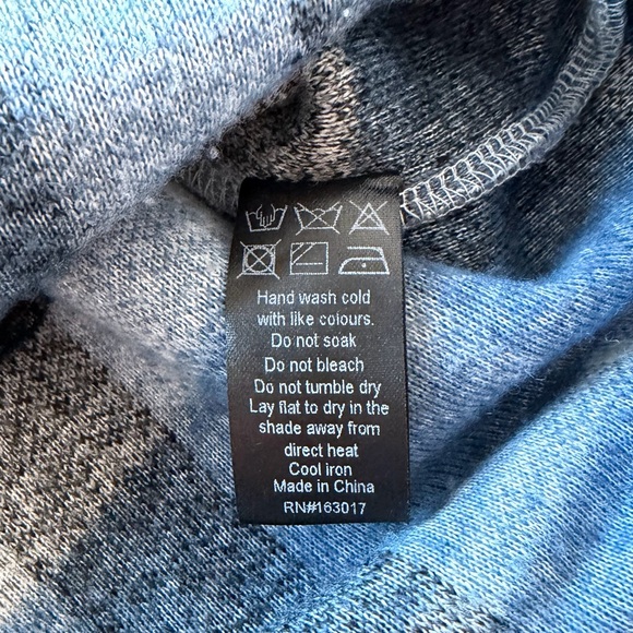 Lioness Blue, Black, and White Striped Surplus Jacket Flannel - Picture 6 of 7